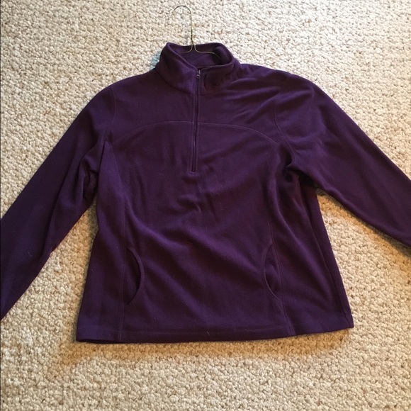 Tek Gear dark purple quart zip pullover