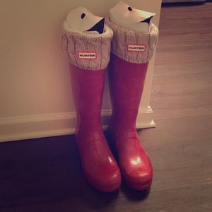 Hunter boots, size 9 women's