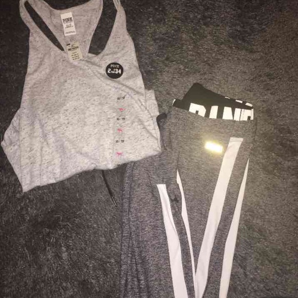 Both NWT! Vs pink joggers w. tank