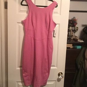Pink retro/vintage pencil dress