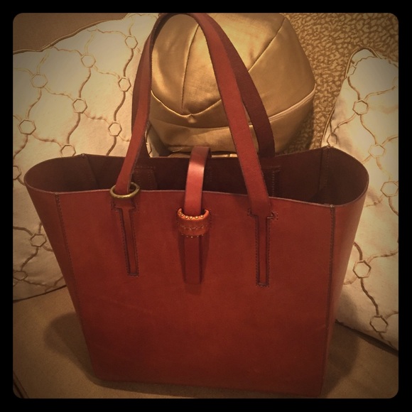 lucky brand leather tote