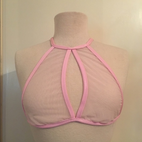 Mesh halter top