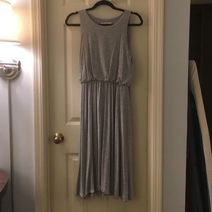 Gray knit dress women's XS Loft