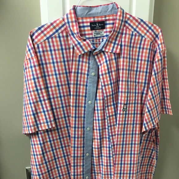 Psycho Bunny multi color Plaid Sport Shirt
