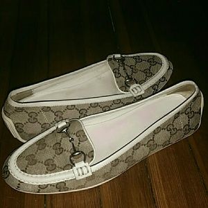 Authentic Gucci Canvas Loafers