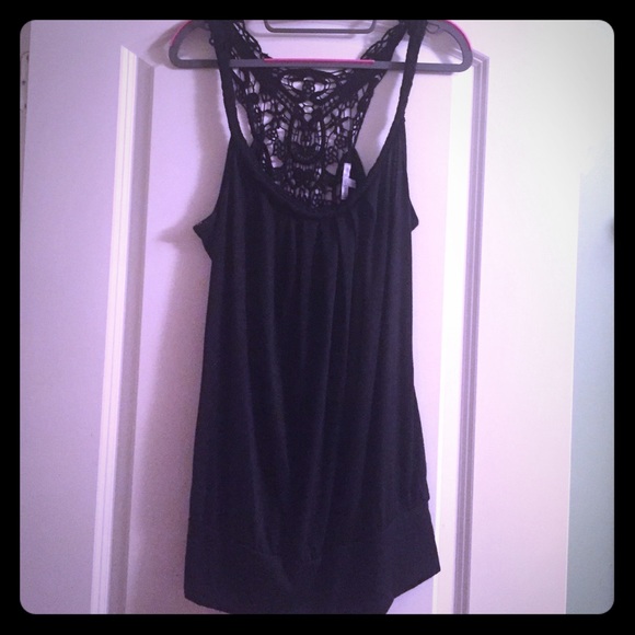 Black tank top