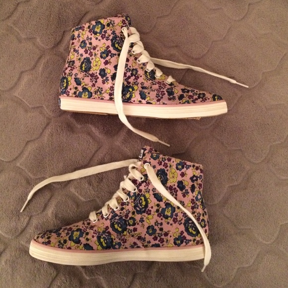 NWOT Keds Floral Hightop Champion Sneakers