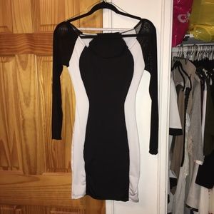 Black and white dress