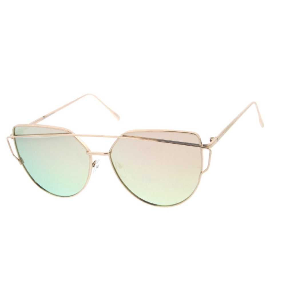 [ LOVE BITTEN ] Pink/Gold Sunglasses