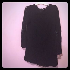 H&M long sleeve lace mini dress