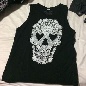 Black comfortable muscle tank/tank top