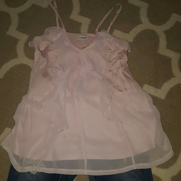 Pink Ruffle Cami