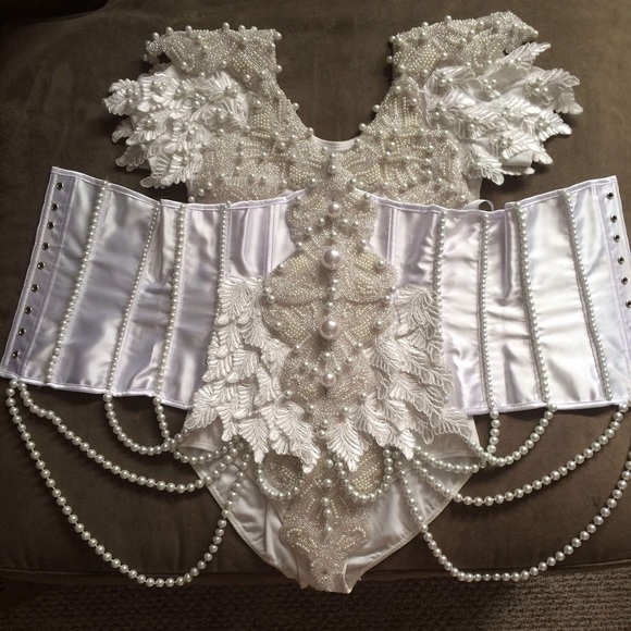 Custom Made Pearl Leotard for my client