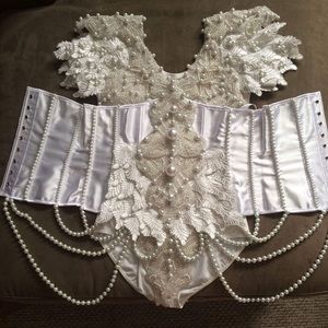 Custom Made Pearl Leotard for my client