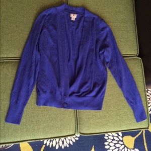 Blue cardigan