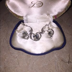 Vintage earrings and necklace