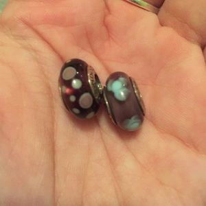 Pandora glass charm bundle