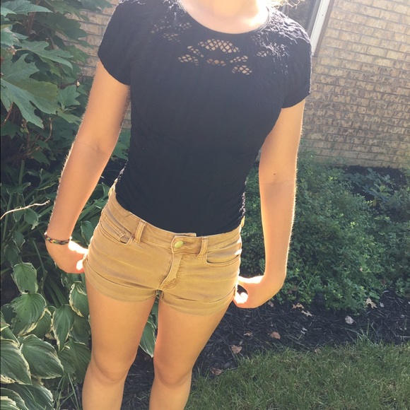 Black lace top