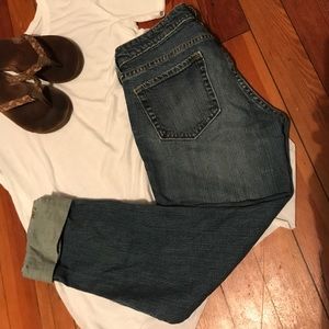 Gap cuffed cropped jeans