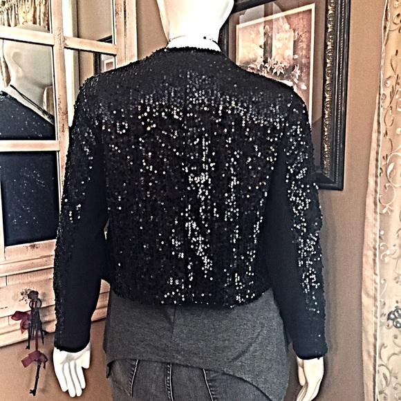 💖RESTOCKED💖 Sequin Open Front Jacket - Picture 2 of 4
