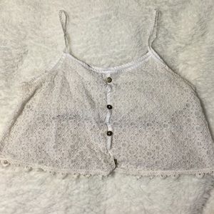 Lace crop top