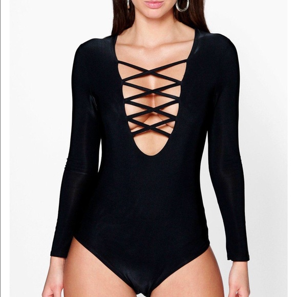 Disco Lace-up Detail Bodysuit (More Pics Soon😊)