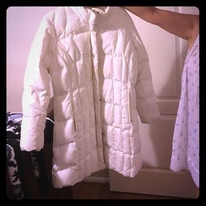 Eddie Bauer white down coat sz Xl