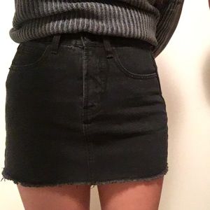 Brandy Melville black jean skirt.