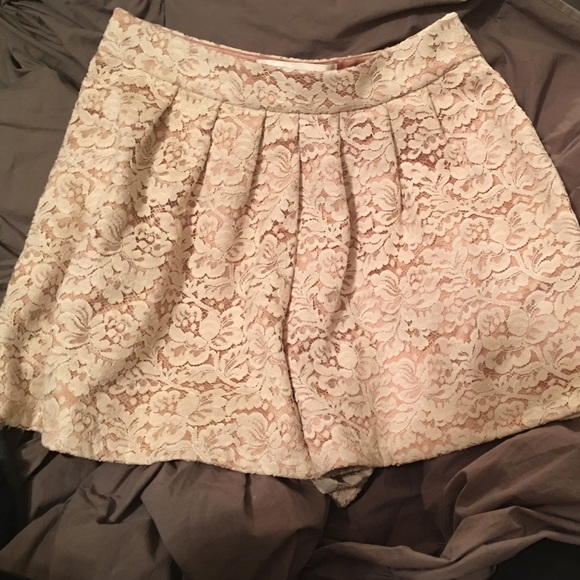 Lauren Mauffatt High Waist Lace Shorts. - Picture 3 of 4
