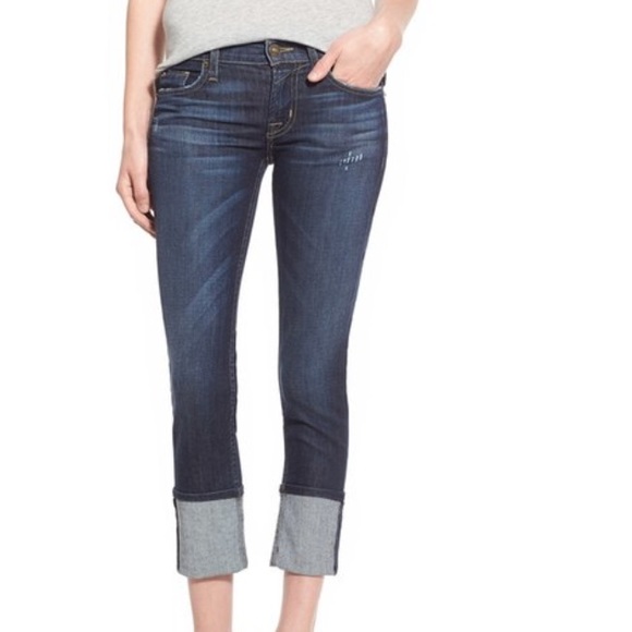 hudson cuffed jeans