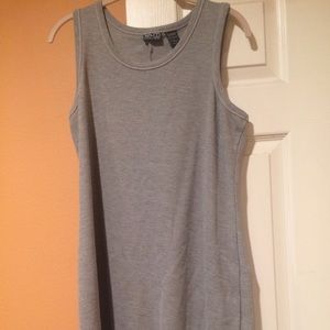 65% Polyester, 35% Cotton Gray Dress