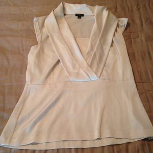 Ann Taylor Sleeveless White  Blouse
