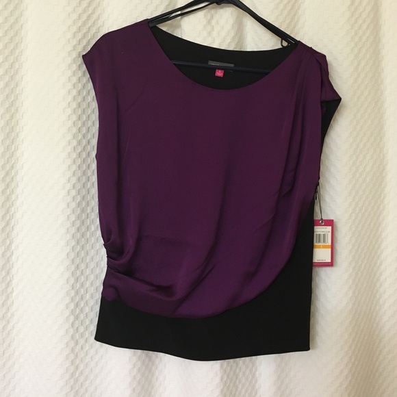 Purple and black top