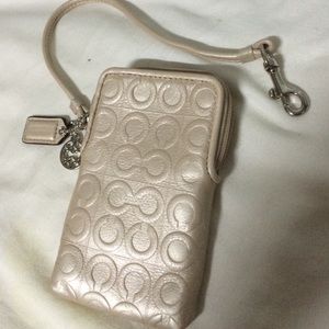 Coach wristlet AND giveaway keychain