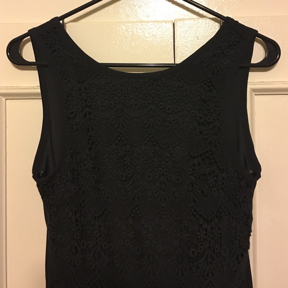 Forever21 Mini Lace Black Dress - Picture 2 of 3