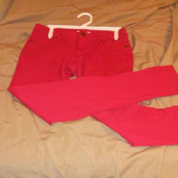 Red stretch jeans by Papaya