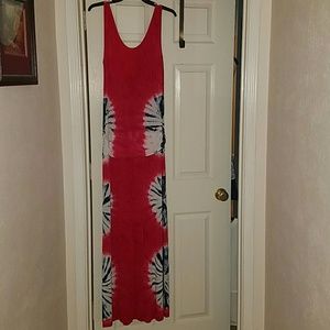 Venus Womens Tie Dye Maxi Dress