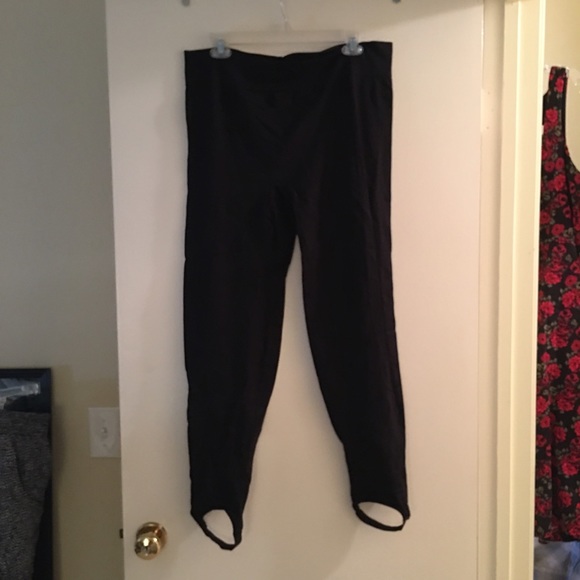 Black Stirrup Tights