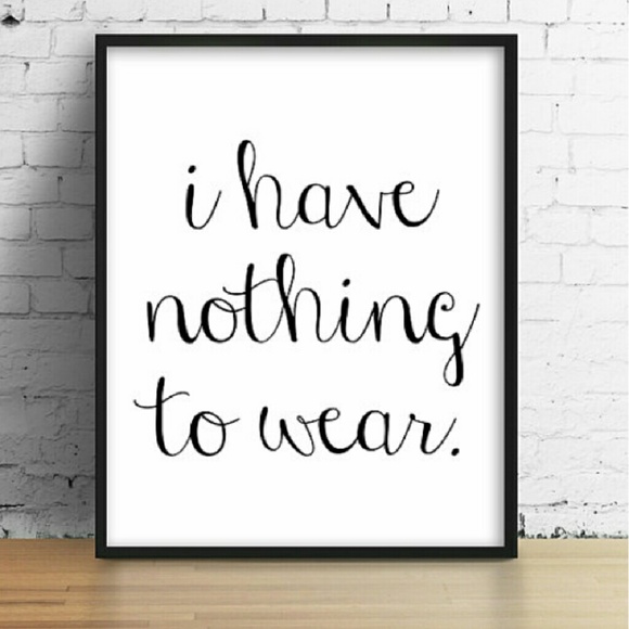 Closet update: clothes coming your way.