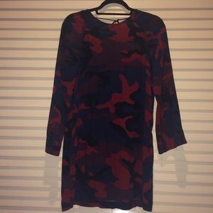 Zara Longsleeve Dress with Camo Print Size S