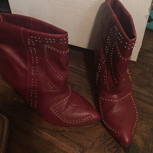 Wedge booties