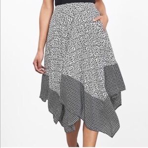 Brand new black and white skirt