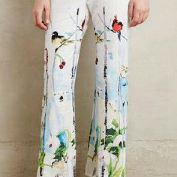 Anthropologie Pants - Anthropologie pajama pants bear bird xs