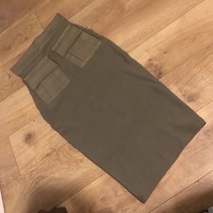Olive green Naked Wardrobe Skirt