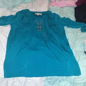 Michael Kors Teal Blouse