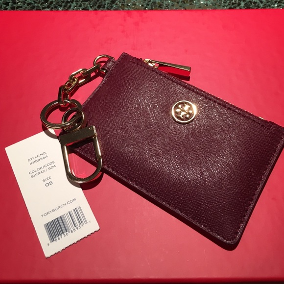 Tory Burch Accessories - Tory Burch Robinson Zip Card Key Fob