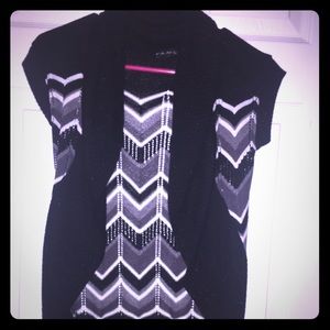 A short sleeve cardigan