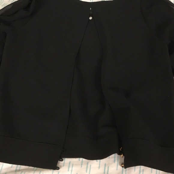 Pretty black blouse size small - Picture 3 of 3