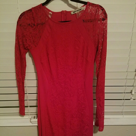 Lipstick red body con dress - Picture 1 of 4