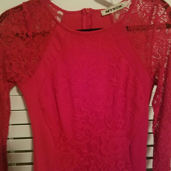 Lipstick red body con dress - Picture 2 of 4